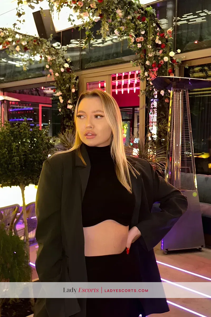 Italian Blonde Adriana in Dubai Marina